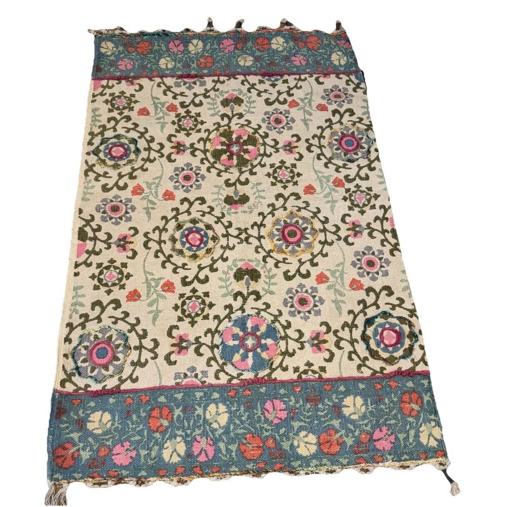 Christian Lacroix Floral Boho Área Rug 32”x48”